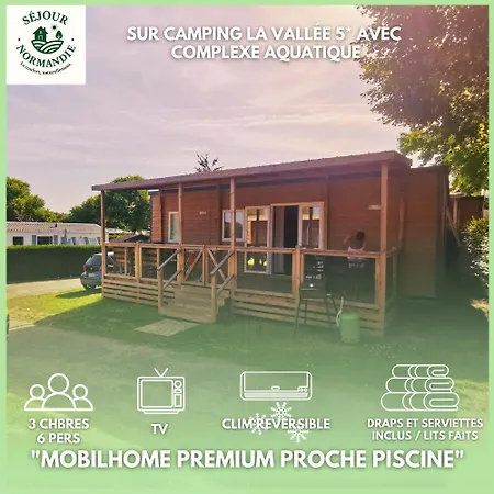 Kemping Sejour Normandie - - Mobilhome Premium 3ch-6p Avec Clim & Tv - 5 Etoiles - 045 Houlgate